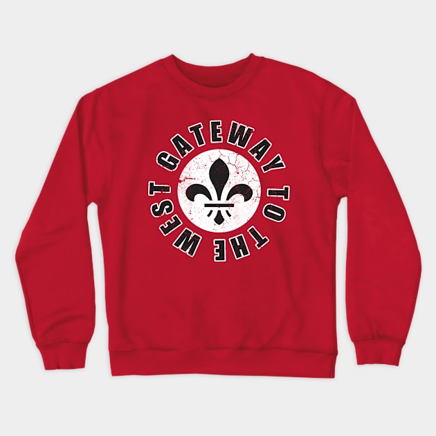 St Louis Missouri Gateway To The West Crewneck Sweatshirt by E